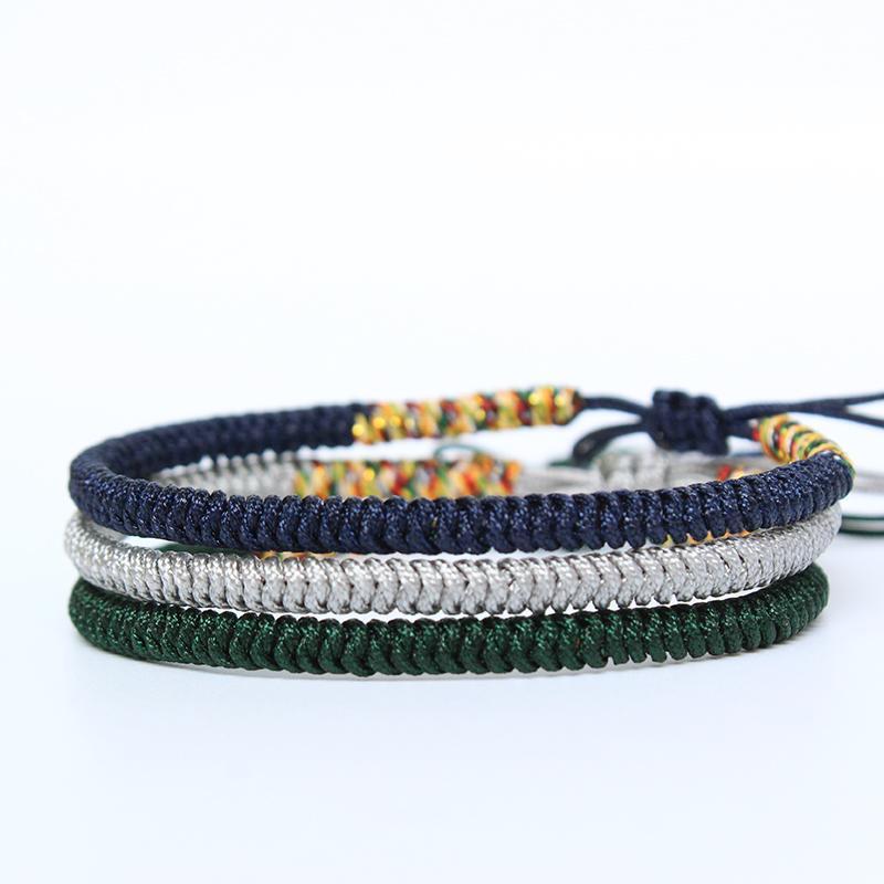 Lucky Handmade Buddhist Knots Serenity Rope Bracelet Bracelets