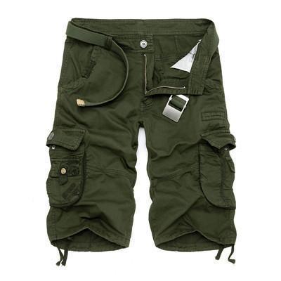 Military Cargo Shorts Army Green / 29 Men's Wear