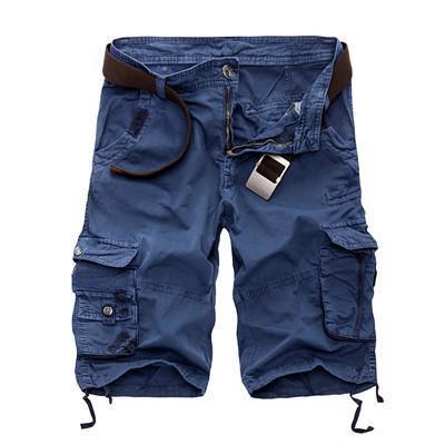 Military Cargo Shorts Blue / 29 Men's Wear