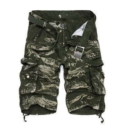 Military Cargo Shorts Green Acid / 36 Men's Wear