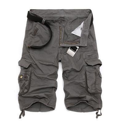 Military Cargo Shorts Grey / 29 Men's Wear