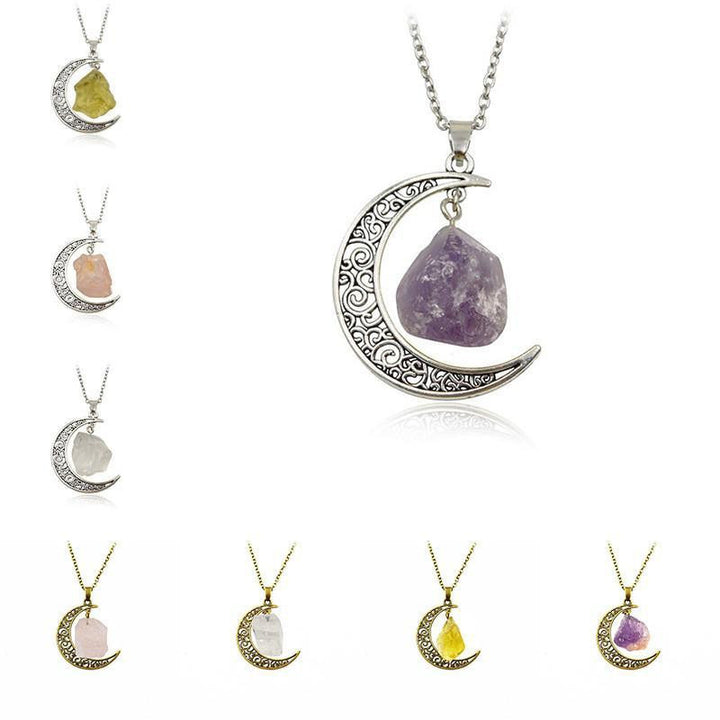 Moon Amethyst Necklace Necklaces