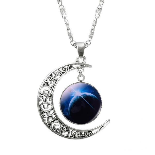 Moon Galaxy Necklace Style 10 Necklaces