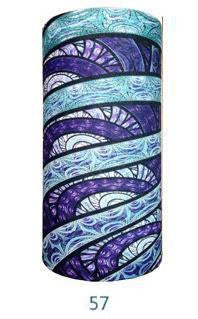 Multifunctional Seamless Bandana Blue & Purple Art Bandana