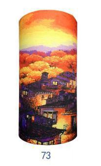 Multifunctional Seamless Bandana Houses Autumn Sunset Bandana