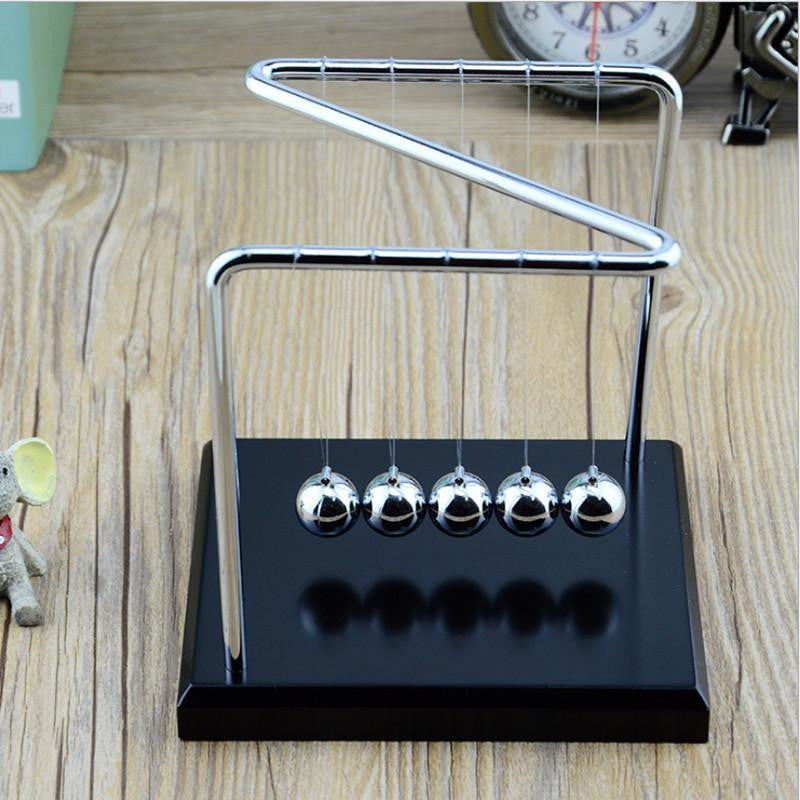 Newtons Cradle Steel Balls Z Style Pendulum Perpetual Motion