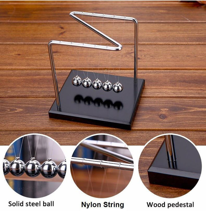 Newtons Cradle Steel Balls Z Style Pendulum Perpetual Motion