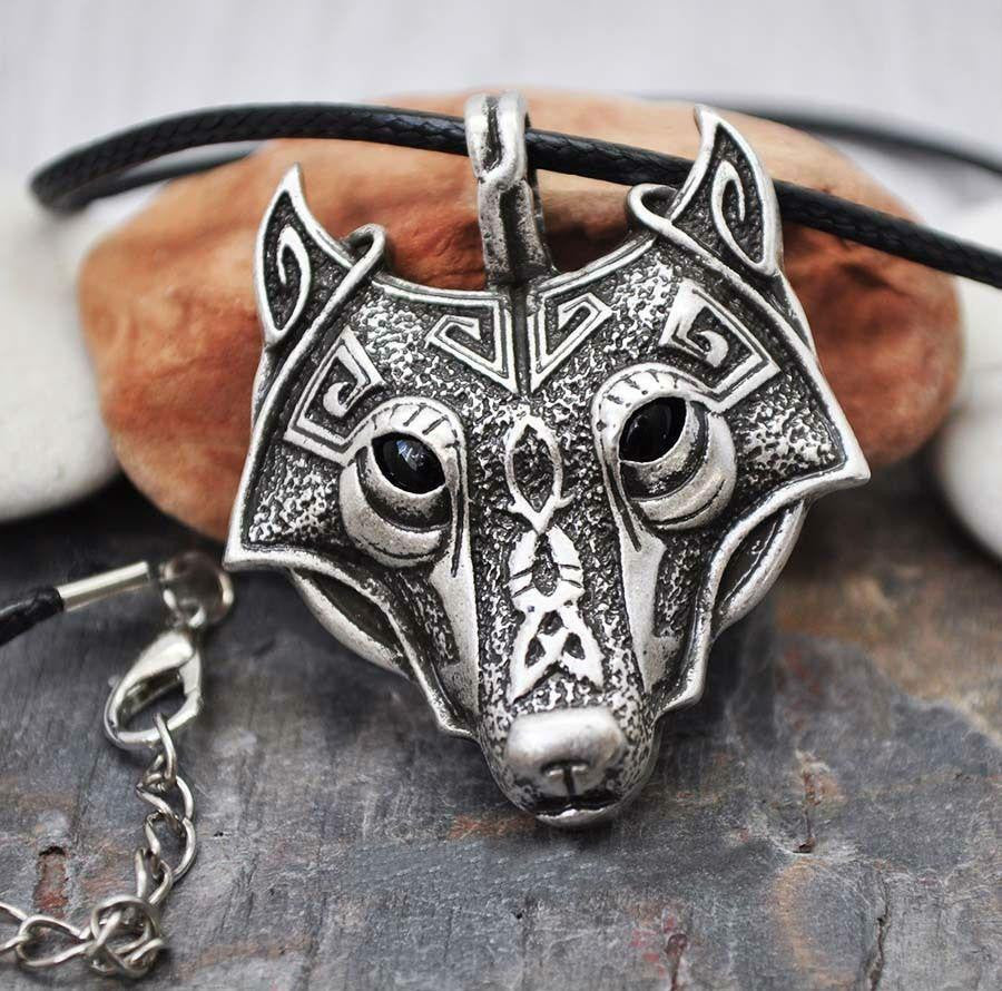 Norse Viking Wolf Pendant Necklace Necklaces