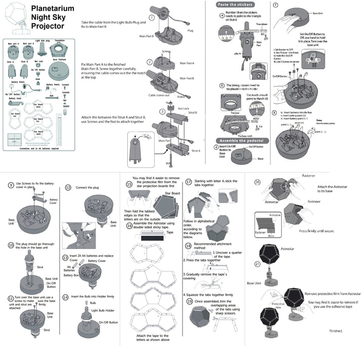 Planetarium Night Sky Projector Lights