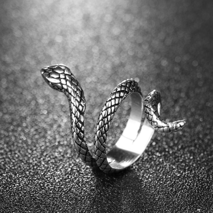 Silver Serpent Ring Rings