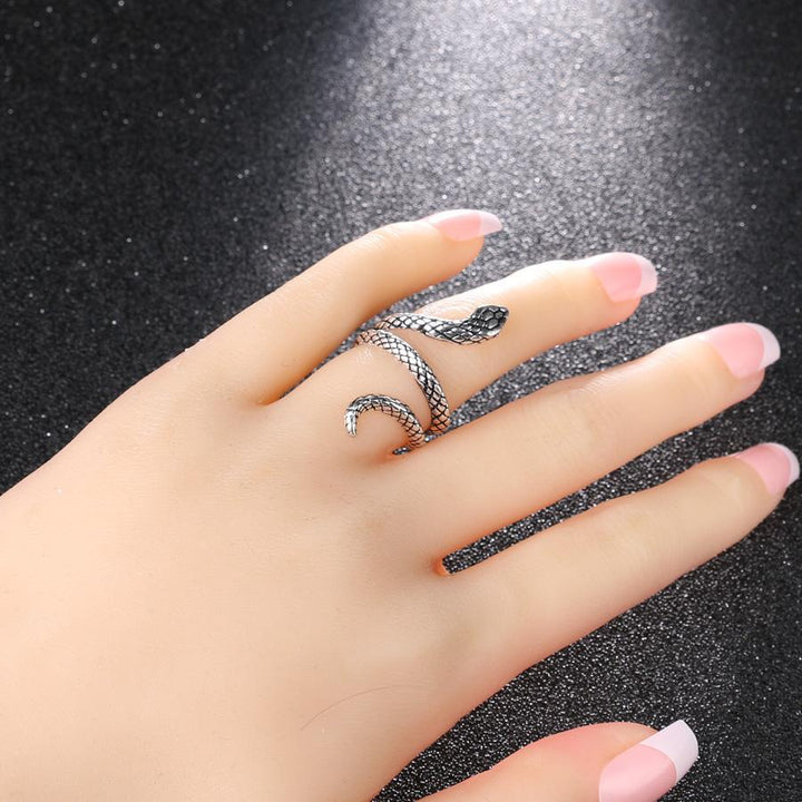 Silver Serpent Ring Rings