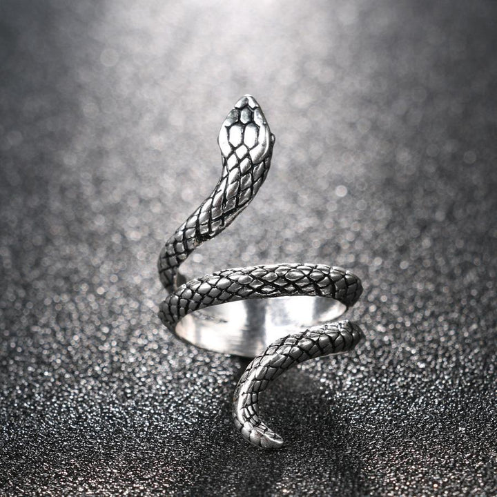 Silver Serpent Ring Rings