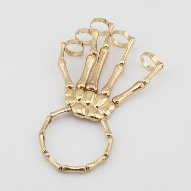 Skeleton Hand Bracelet Gold Bracelets