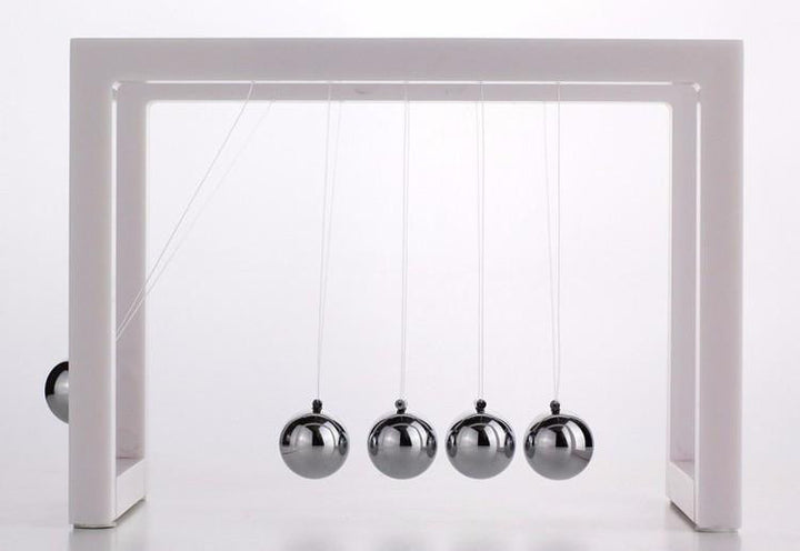 Square Framed Newton Cradle Steel Ball Pendulum Perpetual Motion