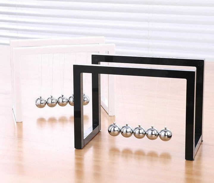 Square Framed Newton Cradle Steel Ball Pendulum Perpetual Motion