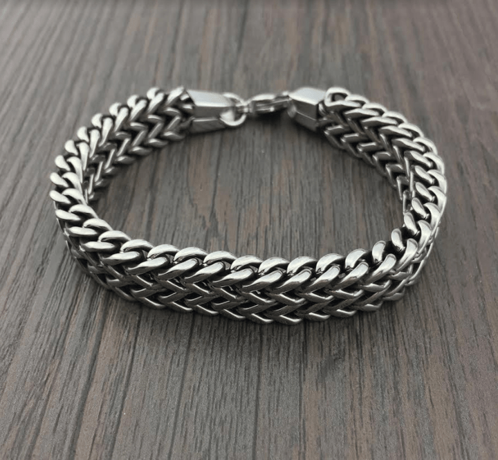 Stainless Steel Double Side Snake Chain Bracelet Bracelets