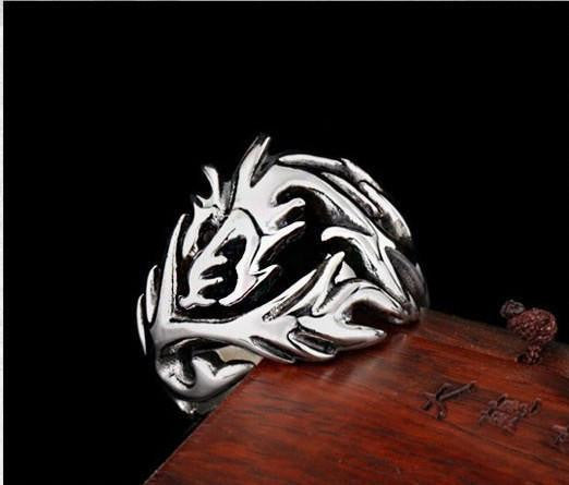 Stainless Steel Dragon Rings Rings