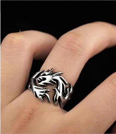 Stainless Steel Dragon Rings Rings