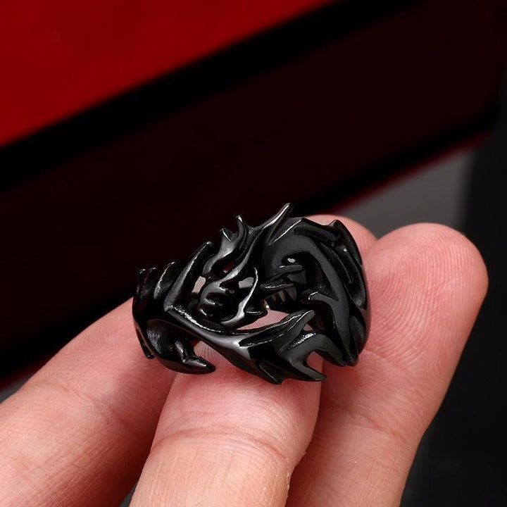 Stainless Steel Dragon Rings Rings