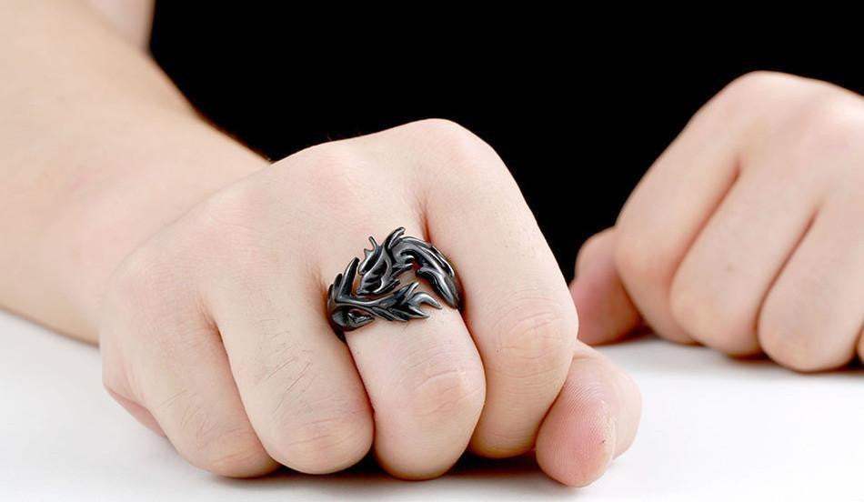 Stainless Steel Dragon Rings Rings