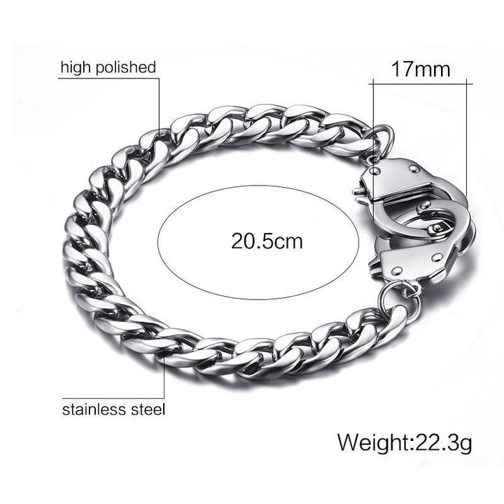 Stainless Steel Handcuffs Bracelet Bracelets