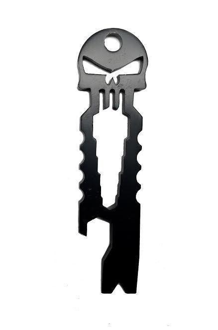 Stainless Steel Pocket Skull Multi-Tool Black Tools