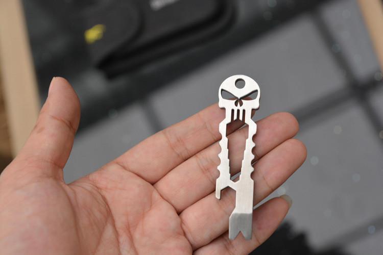 Stainless Steel Pocket Skull Multi-Tool Tools