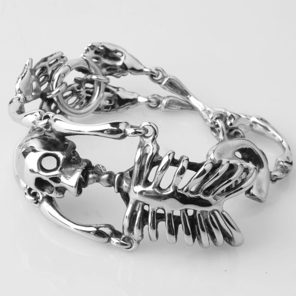 Stainless Steel Skeleton Bracelet Bracelets