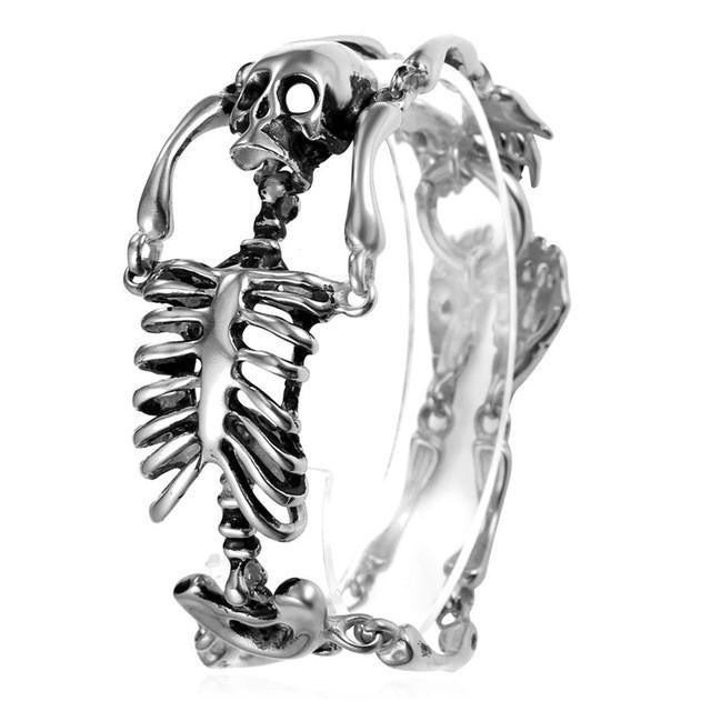 Stainless Steel Skeleton Bracelet Silver Bracelets