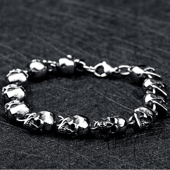 Stainless Steel Skull Chain Bracelet 18.5 CM (7.3in) Bracelets