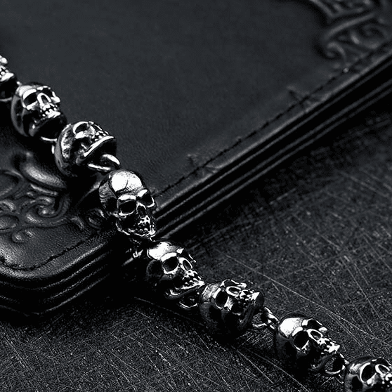 Stainless Steel Skull Chain Bracelet Bracelets