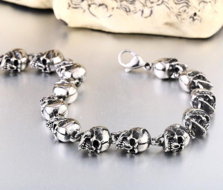 Stainless Steel Skull Chain Bracelet Bracelets