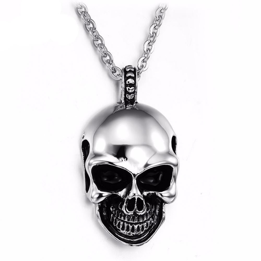 Stainless Steel Skull Pendant Necklace Necklaces