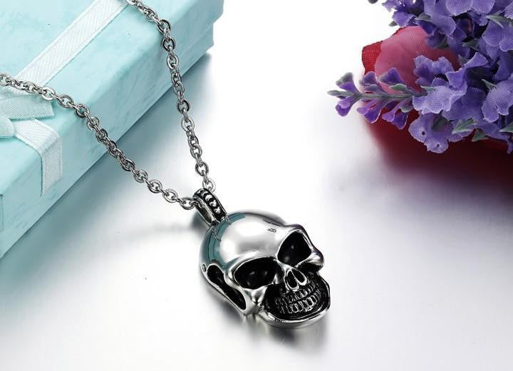 Stainless Steel Skull Pendant Necklace Necklaces