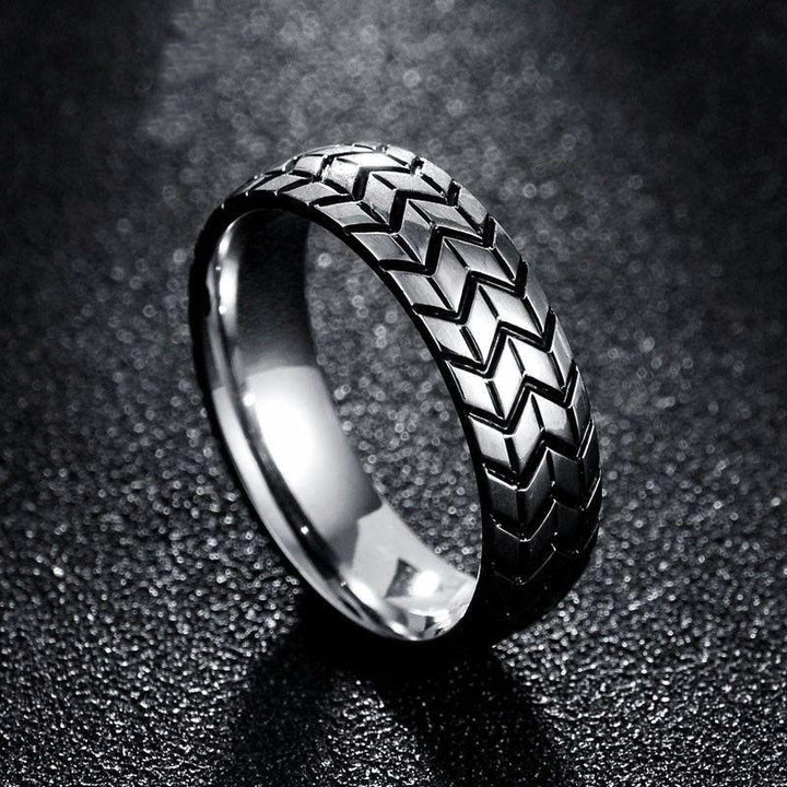 Stainless Steel Tire Ring 7 / Silver Rings