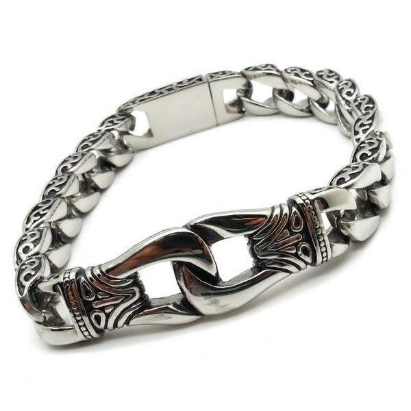 Stainless Steel Totem Curb Bracelet Bracelets