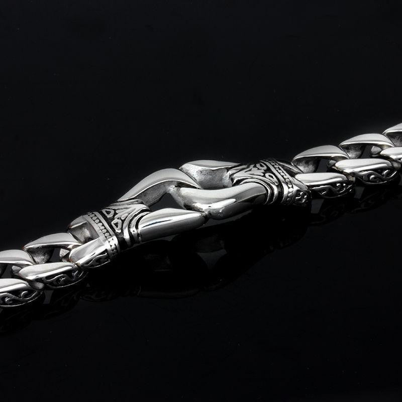 Stainless Steel Totem Curb Bracelet Bracelets