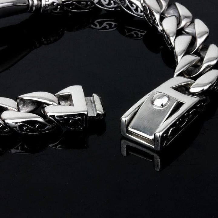 Stainless Steel Totem Curb Bracelet Bracelets