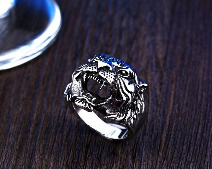 Tiger Head Ring Rings