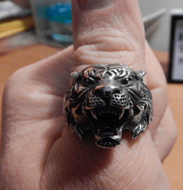 Tiger Head Ring Rings