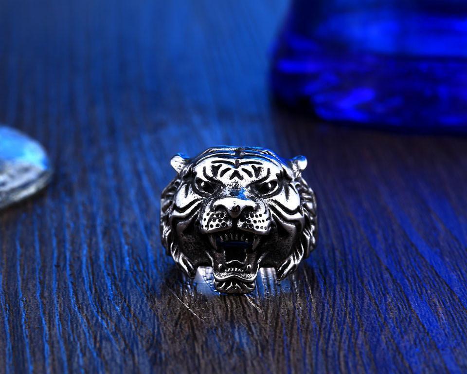 Tiger Head Ring Rings