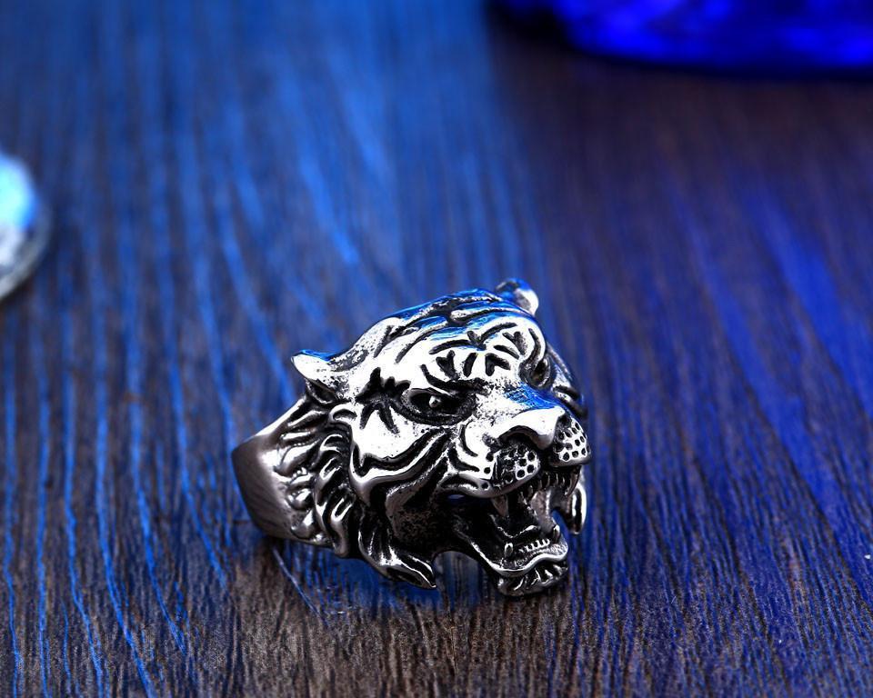 Tiger Head Ring Rings