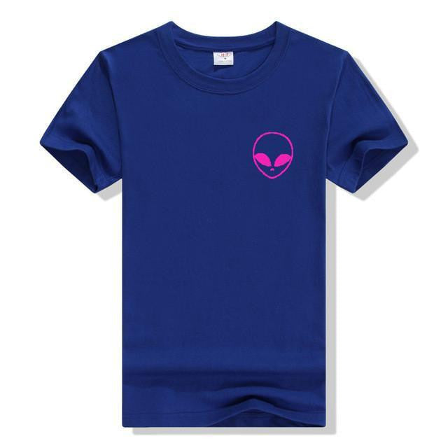 Womens Alien Relaxed Fit Tees Blue - Pink / S Shirts