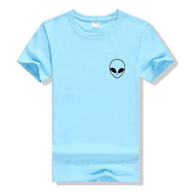 Womens Alien Relaxed Fit Tees Sky - Black / S Shirts