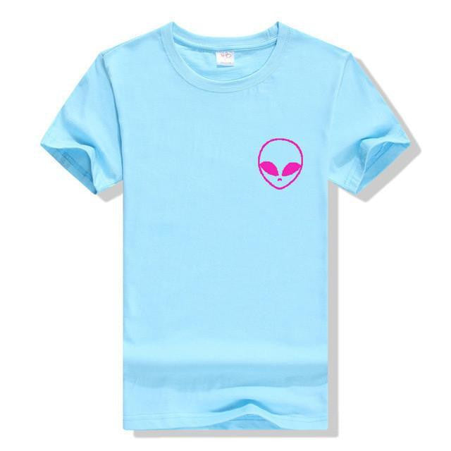 Womens Alien Relaxed Fit Tees Sky - Pink / S Shirts